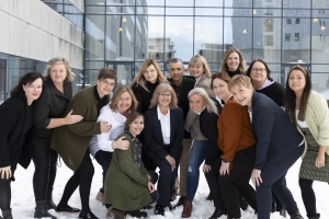 Ljósmynd af starfsfólki Miðju máls og læsis tekin 2024