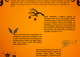 Mynd af leiðbeiningum um val á hrekkjavökubúningi á íslensku